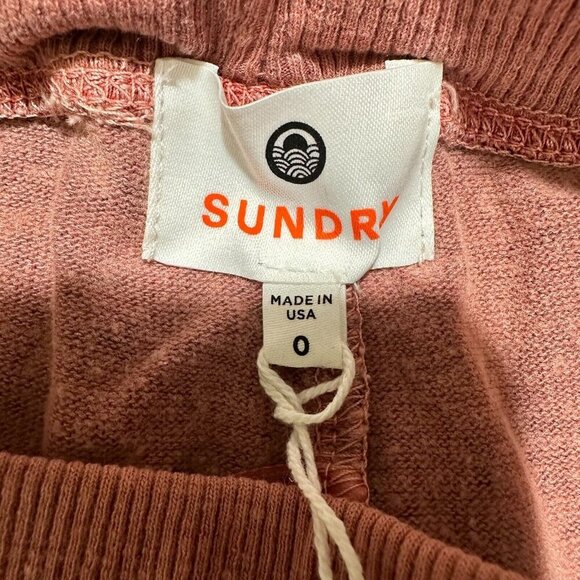 Sundry Cargo Jogger Size XS 0/2 Pink Animal Cheetah Print Pull On Drawstring NWT - Picture 5 of 8